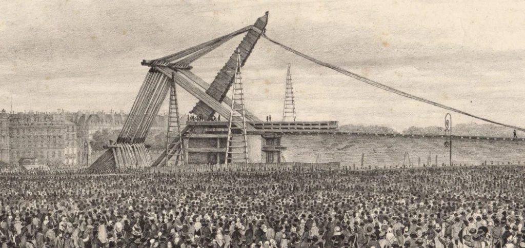 25 Ekim 1836 Paris/ dikilitaşın Concorde meydanına yerleştirilmesi