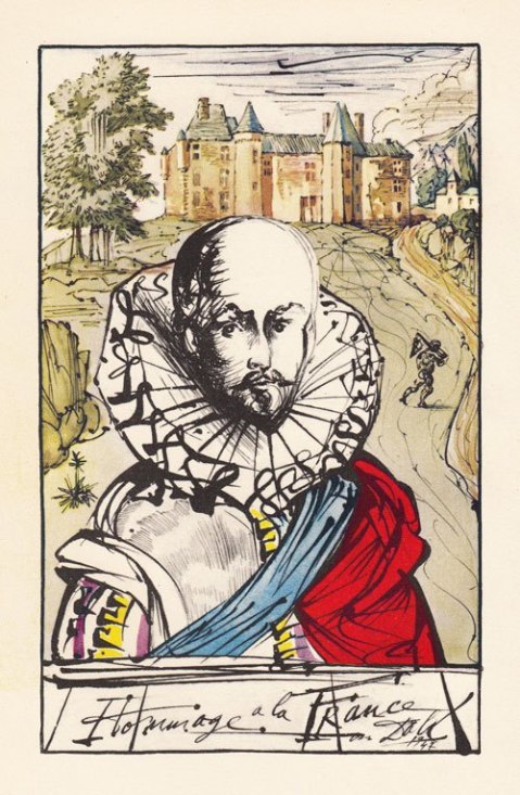 Michael de Montaigne portre çizimi
