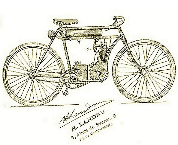 Henri Landru tarafından tasarlanan hayali bisiklet.